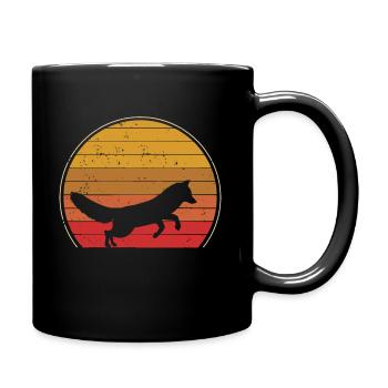Fox - Full Colour Mug - black - Right