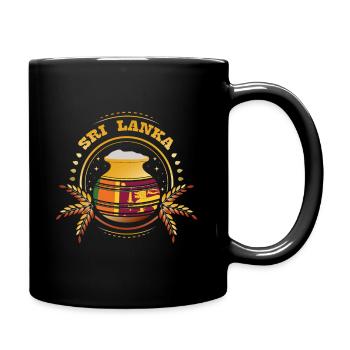 Sri Lanka Insel - Tasse einfarbig - Schwarz - Rechts