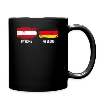 Accueil Allemagne sang Drapeau de l'Autriche - Mug uni - noir - Droite