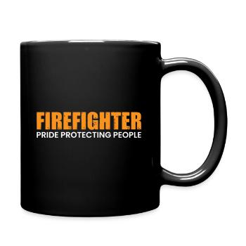 Pompiers Pompiers Pompiers - Mug uni - noir - Droite