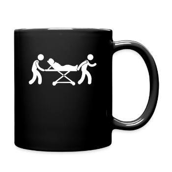 Sanitaeter Notarzt erste Hilfe Geschenk - Tasse einfarbig - Schwarz - Rechts