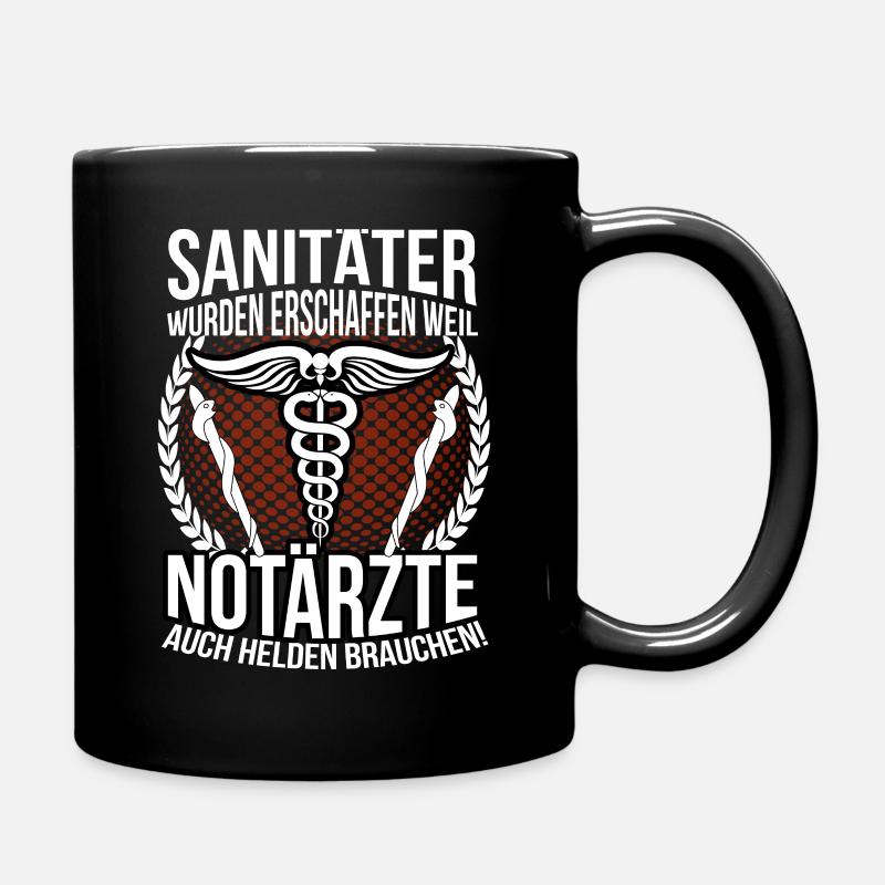 Sanitäter Ambulanz Erste Hilfe - Tasse einfarbig - Schwarz