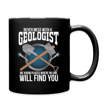 Geologie Geowissenschaften Felsen Geschenk steine - Tasse einfarbig - Schwarz - Rechts