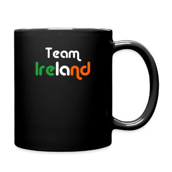 Team Irland - Tasse einfarbig - Schwarz - Rechts