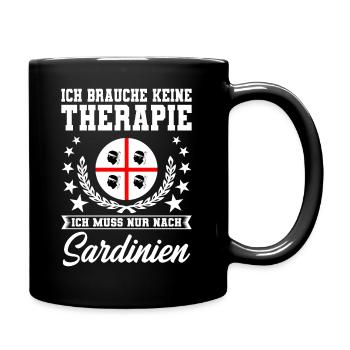 Urlaub auf Sardinien - Ich muss nur nach SARDINIEN - Tasse einfarbig - Schwarz - Rechts