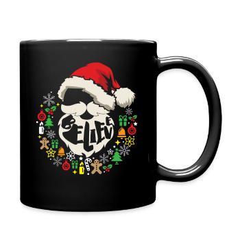 Croyez Noël | Cadeau de joyeuses fêtes de Santa drôle - Mug uni - noir - Droite