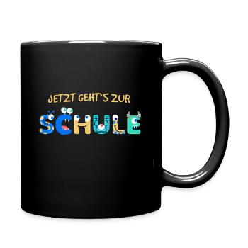 School Enrolment School First day of school Start of school - Full Colour Mug - black - Right