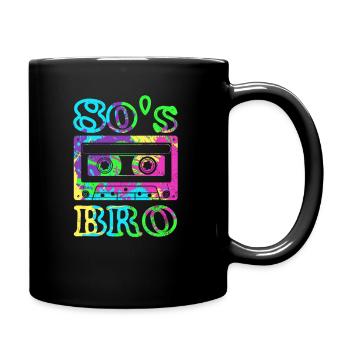 This Is My 80s Bro Costume 80's Party Cassette Tap - Full Colour Mug - black - Right
