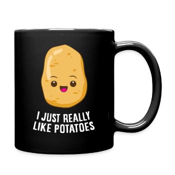 I Just Really Like Potatoes T-Shirt - Full Colour Mug - black - Right