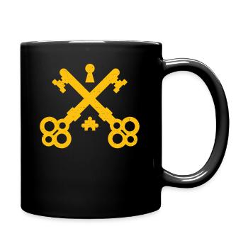 Clés croisées - cadeau d'amateur de salle d'évasion - Mug uni - noir - Droite