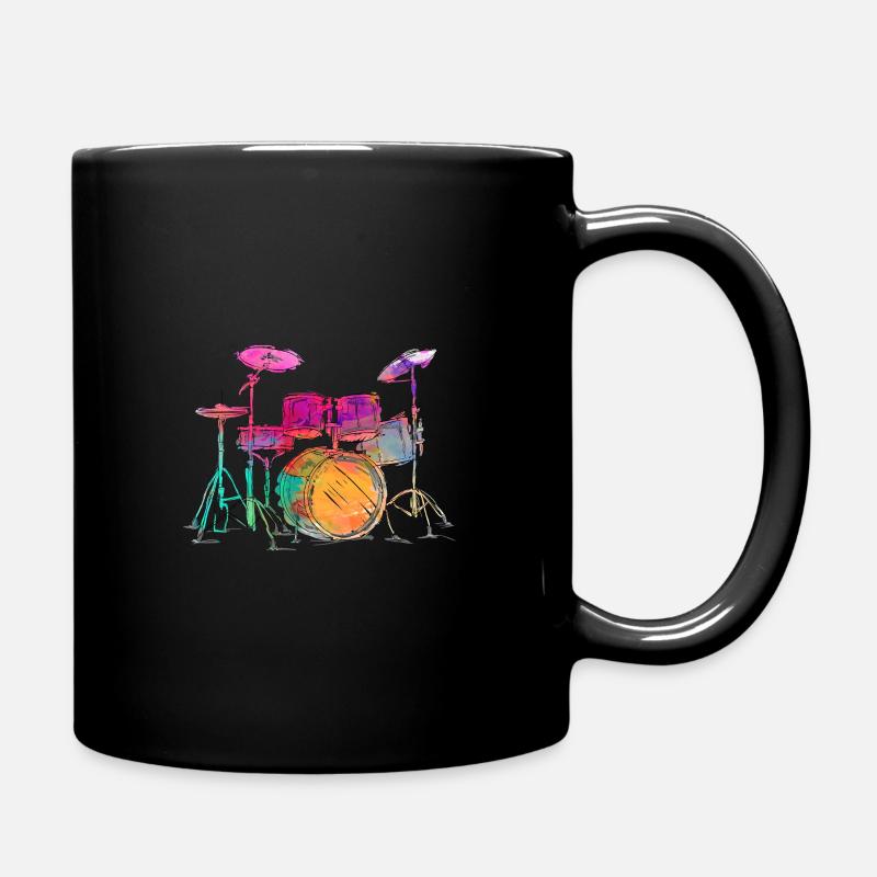 Drummer - Tasse einfarbig - Schwarz