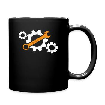 Mechaniker - Tasse einfarbig - Schwarz - Rechts