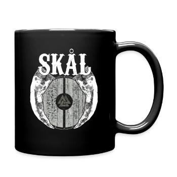 Viking Viking Valhalla Odin Thor Nordmann Skal - Mug uni - noir - Droite
