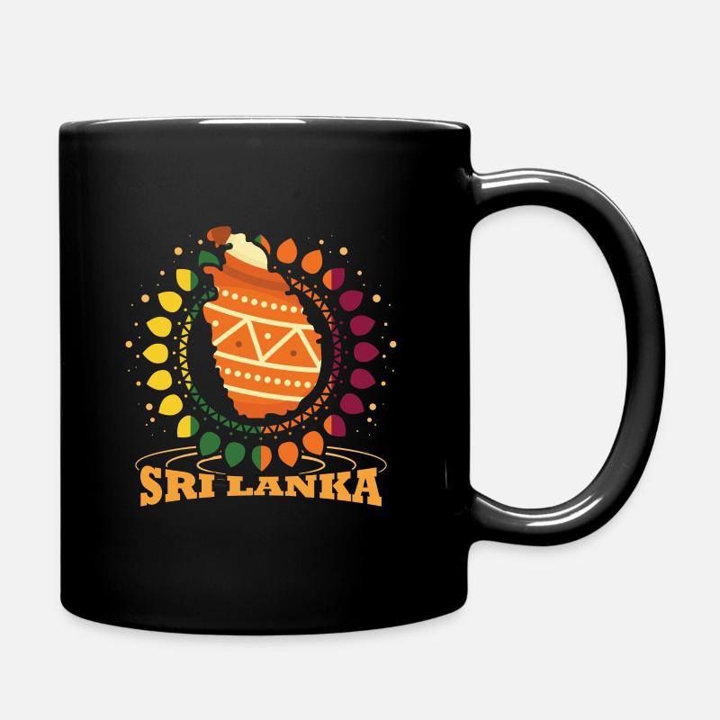 Sri Lanka - Tasse einfarbig - Schwarz
