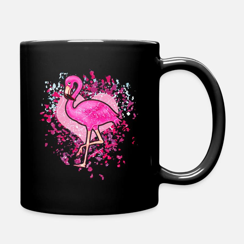 Flamant rose - Mug uni - noir