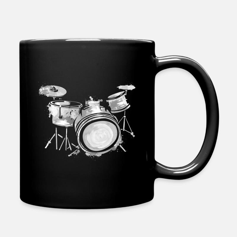 Le batteur - Mug uni - noir