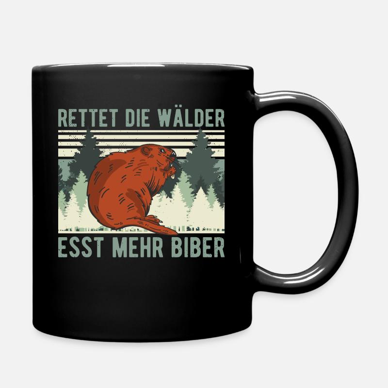 Drôle SAUVE LES FORÊTS MANGE PLUS DE CASAVIERS - Mug uni - noir