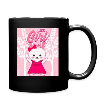 Bébé fille fille - Mug uni - noir - Droite