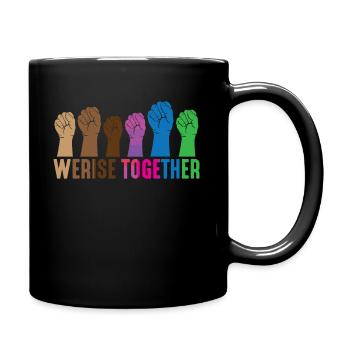 Feminist resistance human dignity justice - Full Colour Mug - black - Right