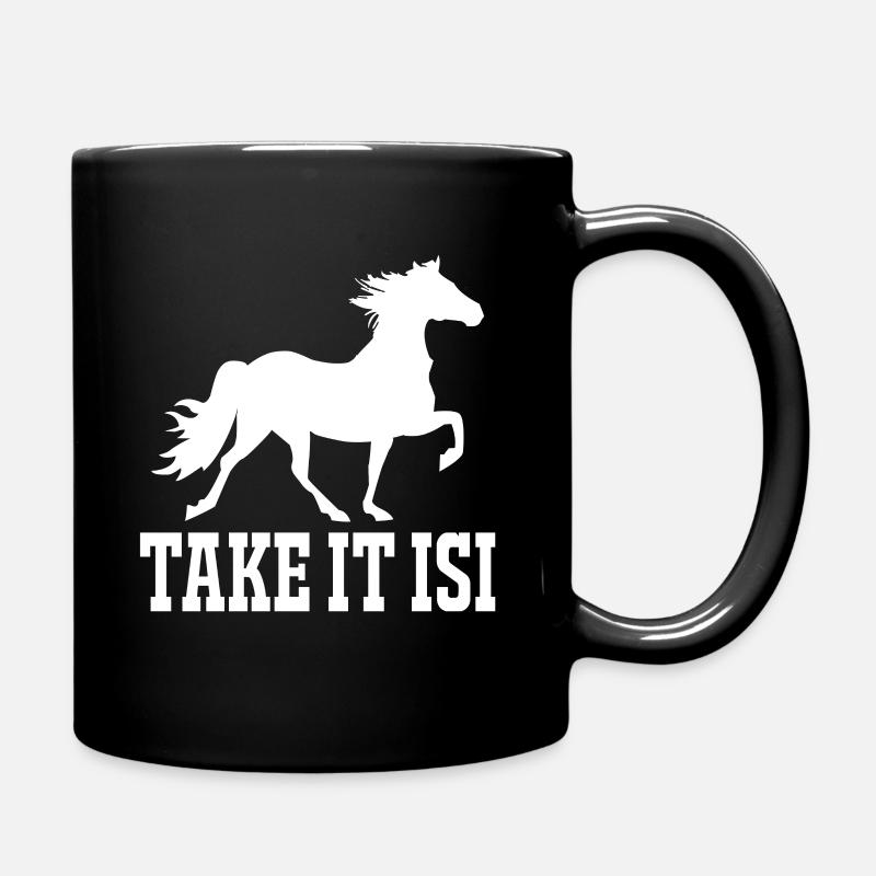 Islandpferd Tölt Westernpferd - Tasse einfarbig - Schwarz