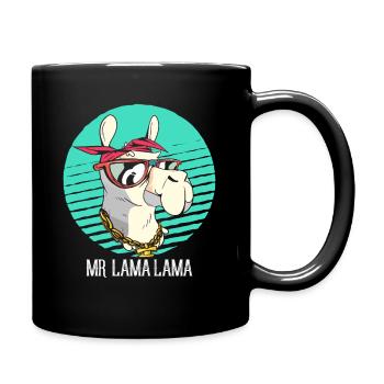 Lama - Mug uni - noir - Droite