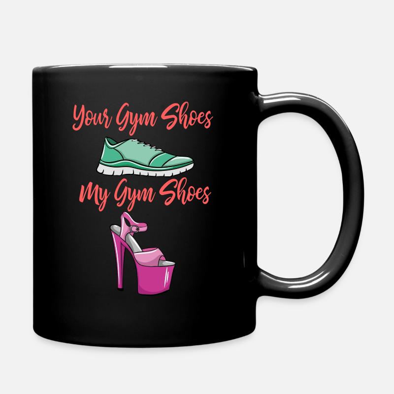 Pole Dance Schuhe - Tasse einfarbig - Schwarz