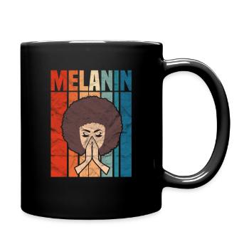 Mélanine Afro Black Lives Matter Gift - Mug uni - noir - Droite