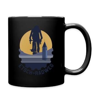 Adige bike path - Full Colour Mug - black - Right