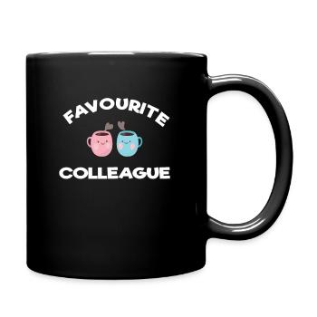 Arbeitskollegin,Líeblingskollegin, Kollegin - Tasse einfarbig - Schwarz - Rechts