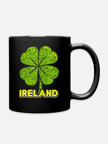 Irland - Tasse einfarbig - Schwarz