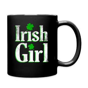 Fille irlandaise - Mug uni - noir - Droite