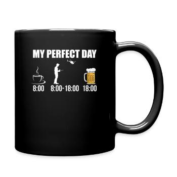 Model aircraft Perfect Day helicopter helicopter - Full Colour Mug - black - Right