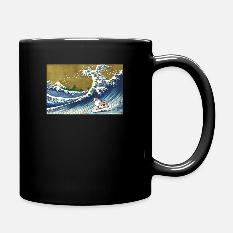 Berger australien Blue Merle - Mug uni - noir
