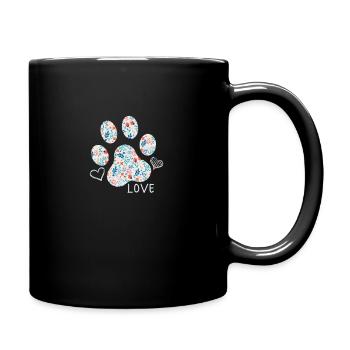 Tier Liebe, Hund - Tasse einfarbig - Schwarz - Rechts