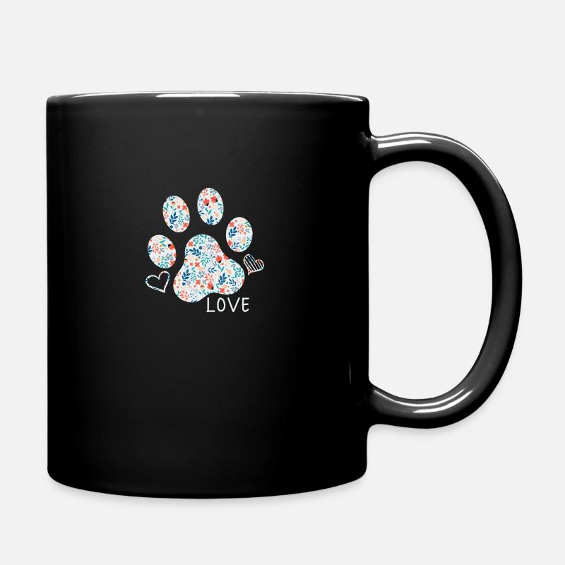 Tier Liebe, Hund - Tasse einfarbig - Schwarz