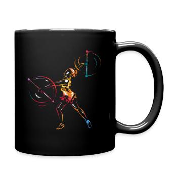 Barre tournoyante tournant - Mug uni - noir - Droite