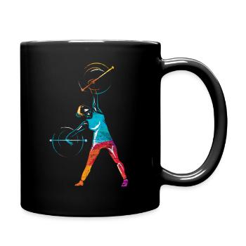 Barre tournoyante tournant - Mug uni - noir - Droite