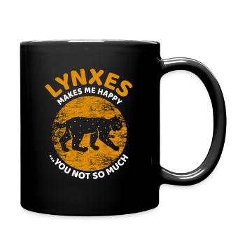 lynx - Full Colour Mug - black - Right