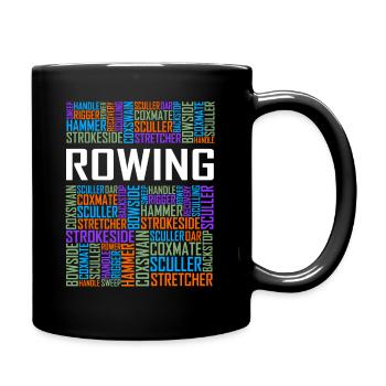 Rowing Words - Full Colour Mug - black - Right