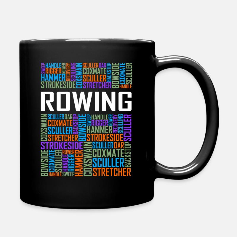 Rowing Words - Full Colour Mug - black