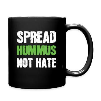 Répandre le houmous pas détester les végétaliens végétariens - Mug uni - noir - Droite