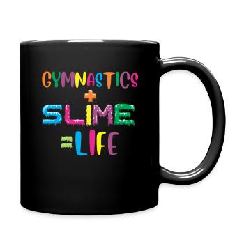Gymnastics slime kids athlete athlete gymnastics - Full Colour Mug - black - Right