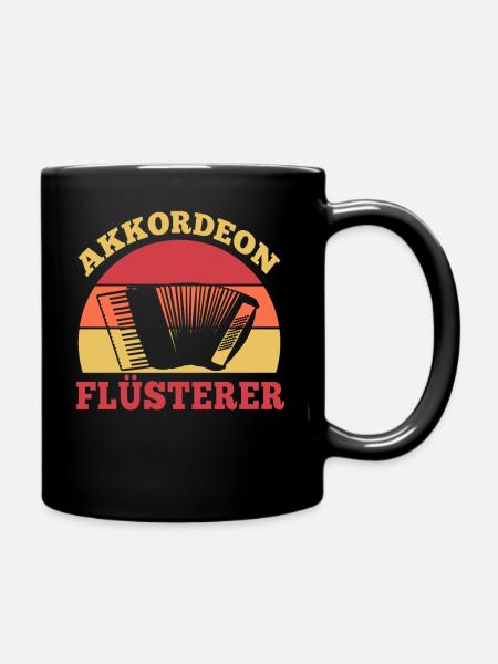 Akkordeon Flüsterer - Tasse einfarbig - Schwarz