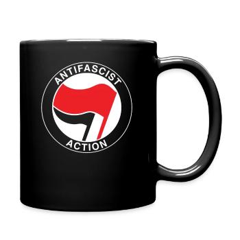 Drapeau antifasciste antifa - antiracisme antifasciste - Mug uni - noir - Droite