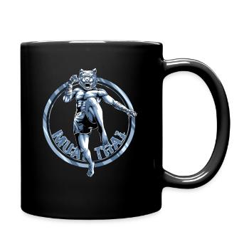 Muay Thai Tiger - Nak Muay et Kickboxing - Mug uni - noir - Droite