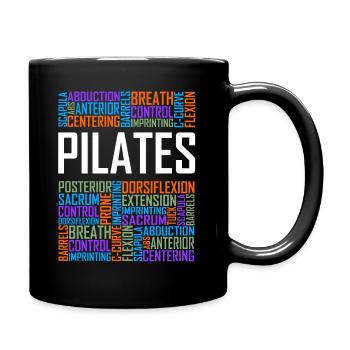 Pilates Words - Full Colour Mug - black - Right
