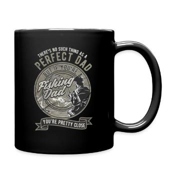 Papa pêcheur - Mug uni - noir - Droite
