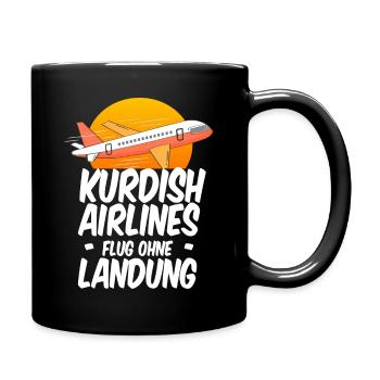 Kurdistan Kurde Kurden Geschenk azadi Rojava irak - Tasse einfarbig - Schwarz - Rechts