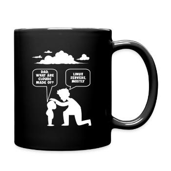 Linux software developer computer programmer - Full Colour Mug - black - Right