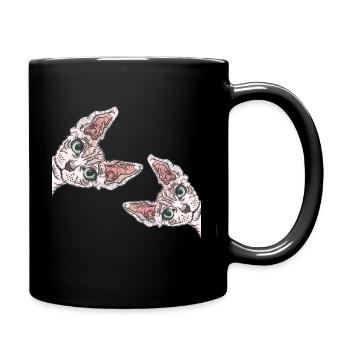 Sphynx Cat - Full Colour Mug - black - Right